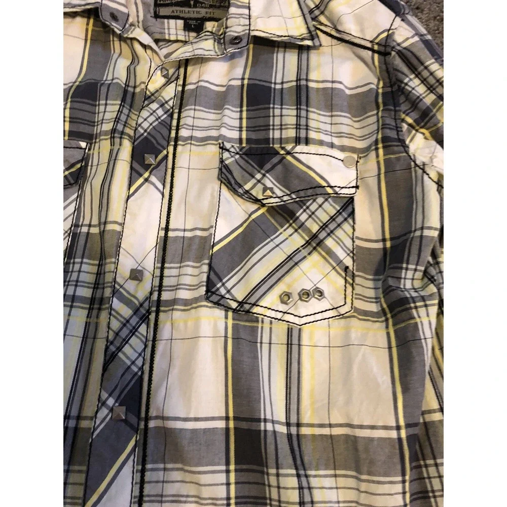 Buckle Black Label Men's - Size Large - Plaid - Long Sleeve Snap Button - Shirt